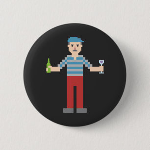 Macaron Rond 5 Cm Français de pixel