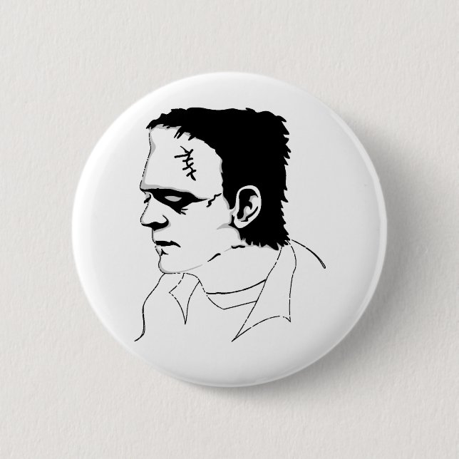 Macaron Rond 5 Cm Frankenstein (Devant)