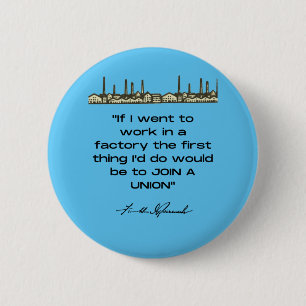 Macaron Rond 5 Cm Franklin D. Roosevelt Quote Button
