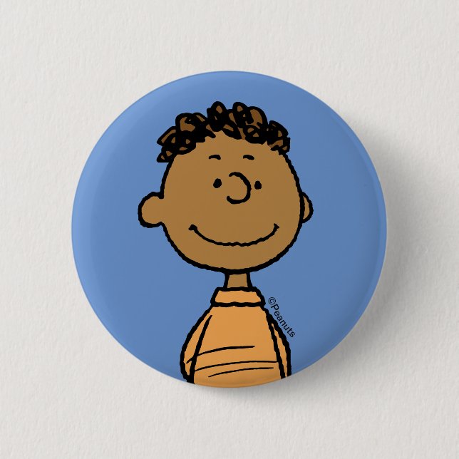 Macaron Rond 5 Cm Franklin Smiling (Devant)