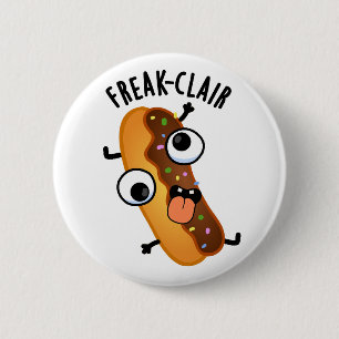 Macaron Rond 5 Cm Freak-clair Funny Eclair Pun