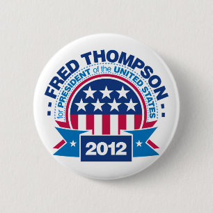 Macaron Rond 5 Cm Fred Thompson pour le président 2012