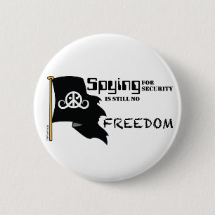 Macaron Rond 5 Cm Freedom button (round 2.25" Spying Freedom)
