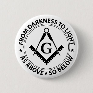 Macaron Rond 5 Cm Freemasonry emblem