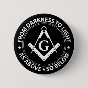 Macaron Rond 5 Cm Freemasonry emblem