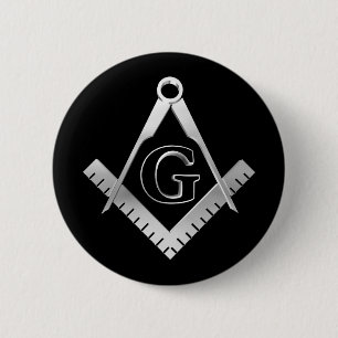 Macaron Rond 5 Cm Freemasonry symbol