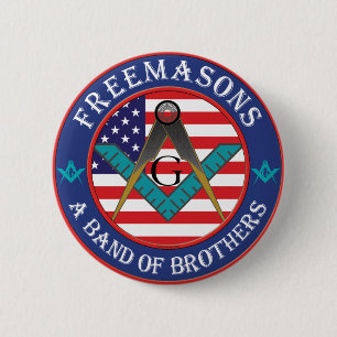 Macaron Rond 5 Cm Freemasons - Band of Brothers