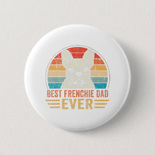 Macaron Rond 5 Cm Frenchie Papa Ever French Bulldog Lover Da Père