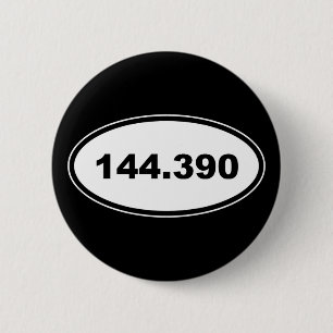 Macaron Rond 5 Cm Fréquence APRS 144.390 Radio de jambon amateur