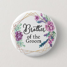 Frère du marié Fleurs violettes Mariage