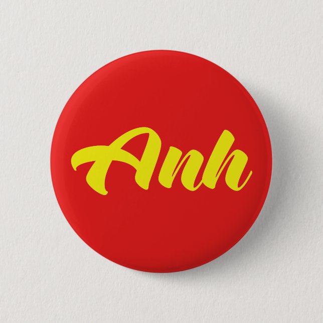 Macaron Rond 5 Cm Frère vietnamien - Anh ~ Tiêt ng Viêt (Devant)