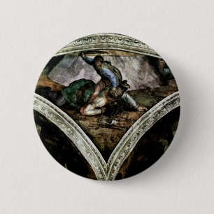 Macaron Rond 5 Cm Fresque de plafond pour l'histoire de la création
