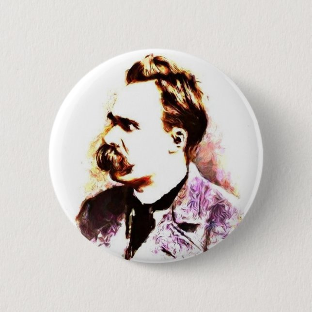 Macaron Rond 5 Cm Friedrich Nietzsche (Devant)