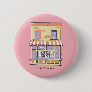 Macaron Rond 5 Cm FRIENDS™ Café Central Perk Dessin Animé