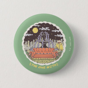 Macaron Rond 5 Cm FRIENDS™   Fontaine de dessin animé