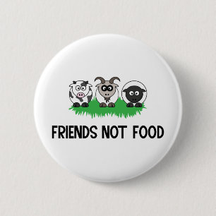 Macaron Rond 5 Cm Friends Not Food, Venin for Vegan Vegetarian