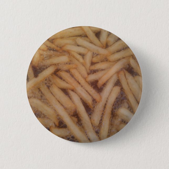 Macaron Rond 5 Cm Fries françaises délicieuses (Devant)