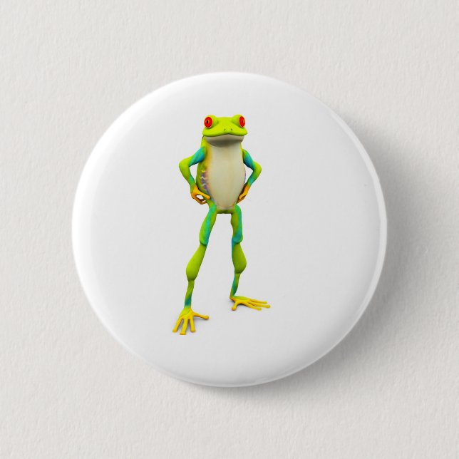 Macaron Rond 5 Cm froggy2 (Devant)
