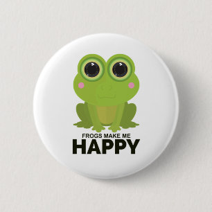Macaron Rond 5 Cm Frogs Make Me Happy