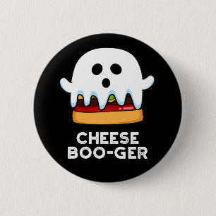 Macaron Rond 5 Cm Fromage Boo ger Funny Ghost Pun Dark BG