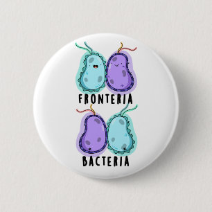 Macaron Rond 5 Cm Fronteria Bactéries Funky Biology Pun