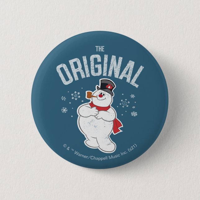 Macaron Rond 5 Cm Frosty the Snowman™ | L'original (Devant)