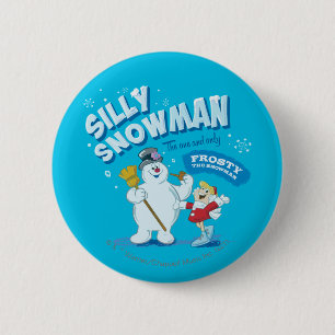 Macaron Rond 5 Cm Frosty the Snowman™   "Silly Snowman"