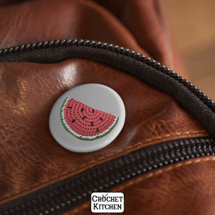 Macaron Rond 5 Cm Fruit de pastèque Grandma Vibe Crochet