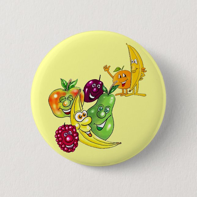 Macaron Rond 5 Cm Fruit nutritionnel sain (Devant)