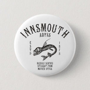 Macaron Rond 5 Cm Fruits de mer d'Innsmouth Poisson profond Viperfis