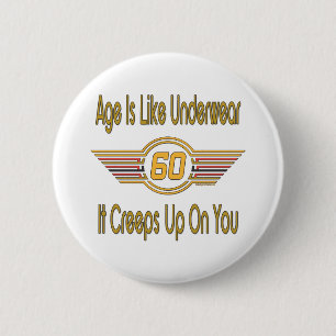 Macaron Rond 5 Cm Fun 60th Birthday Gifts