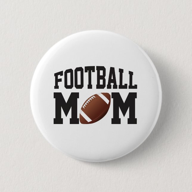 Macaron Rond 5 Cm Fun Football Maman (Devant)