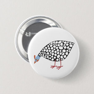 Macaron Rond 5 Cm Fun Guinea Hen
