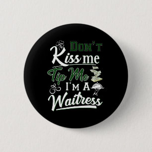 Macaron Rond 5 Cm Fun Irish Day Don't Kiss Me Astuce Je suis une ser