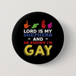 Macaron Rond 5 Cm Fun LGBT Gay pride Mois Sensibilisation ASL Langue