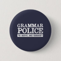 Funky Anglais enseignant Grammar Police