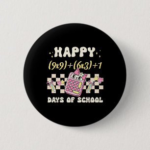Macaron Rond 5 Cm Funny 100th Day Math Formula 100 Days Of School Ma