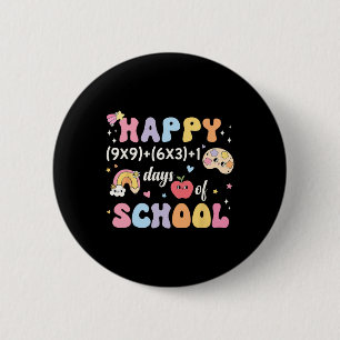 Macaron Rond 5 Cm Funny 100th Day Math Formula 100 Days Of School Ma