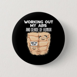 Macaron Rond 5 Cm Funny Abs Exercice Muscle Building Bodybuilding 1