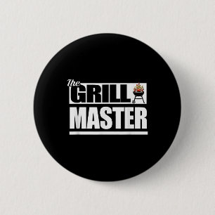 Macaron Rond 5 Cm Funny Barbecue Grill Master Bbq Lovers Bar-b-q Gif