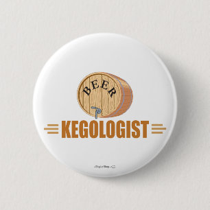 Macaron Rond 5 Cm Funny Beer Keg