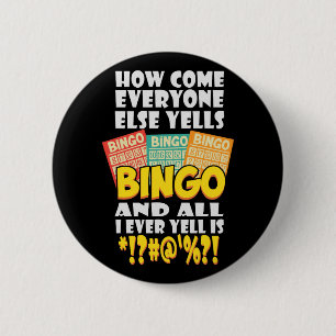 Macaron Rond 5 Cm Funny Bingo