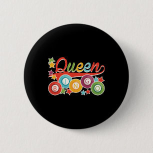 Macaron Rond 5 Cm Funny Bingo Girl Bingo Balls Queen