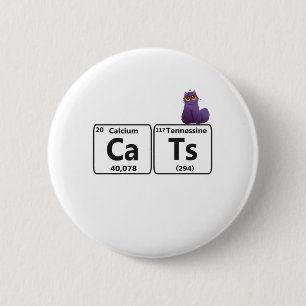 Macaron Rond 5 Cm Funny Cats Periodic Table Elements Funny Science T