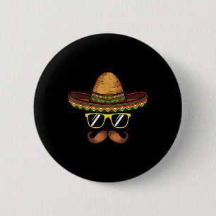 Macaron Rond 5 Cm Funny Cinco De Mayo Funny Sombrero Casquette Avec 