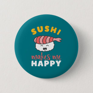 Macaron Rond 5 Cm Funny Cute Kawaii Sushi Japanese Food Lover