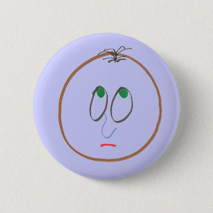 Macaron Rond 5 Cm Funny Faces Button