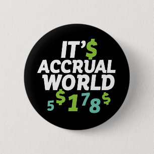 Macaron Rond 5 Cm Funny Finance Accountant Office It's Acrual World
