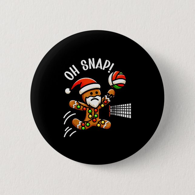 Macaron Rond 5 Cm Funny Gingerbread Man Pajamas &amp; Pjs Xmas Holid (Devant)