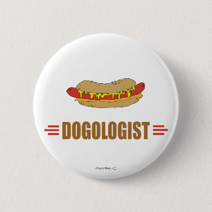 Macaron Rond 5 Cm Funny Hot Dog